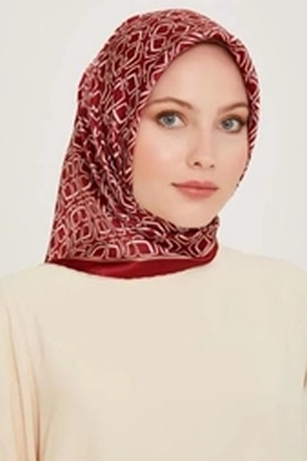 Armine 24 Kış İpek Eşarp-12 Bordo
