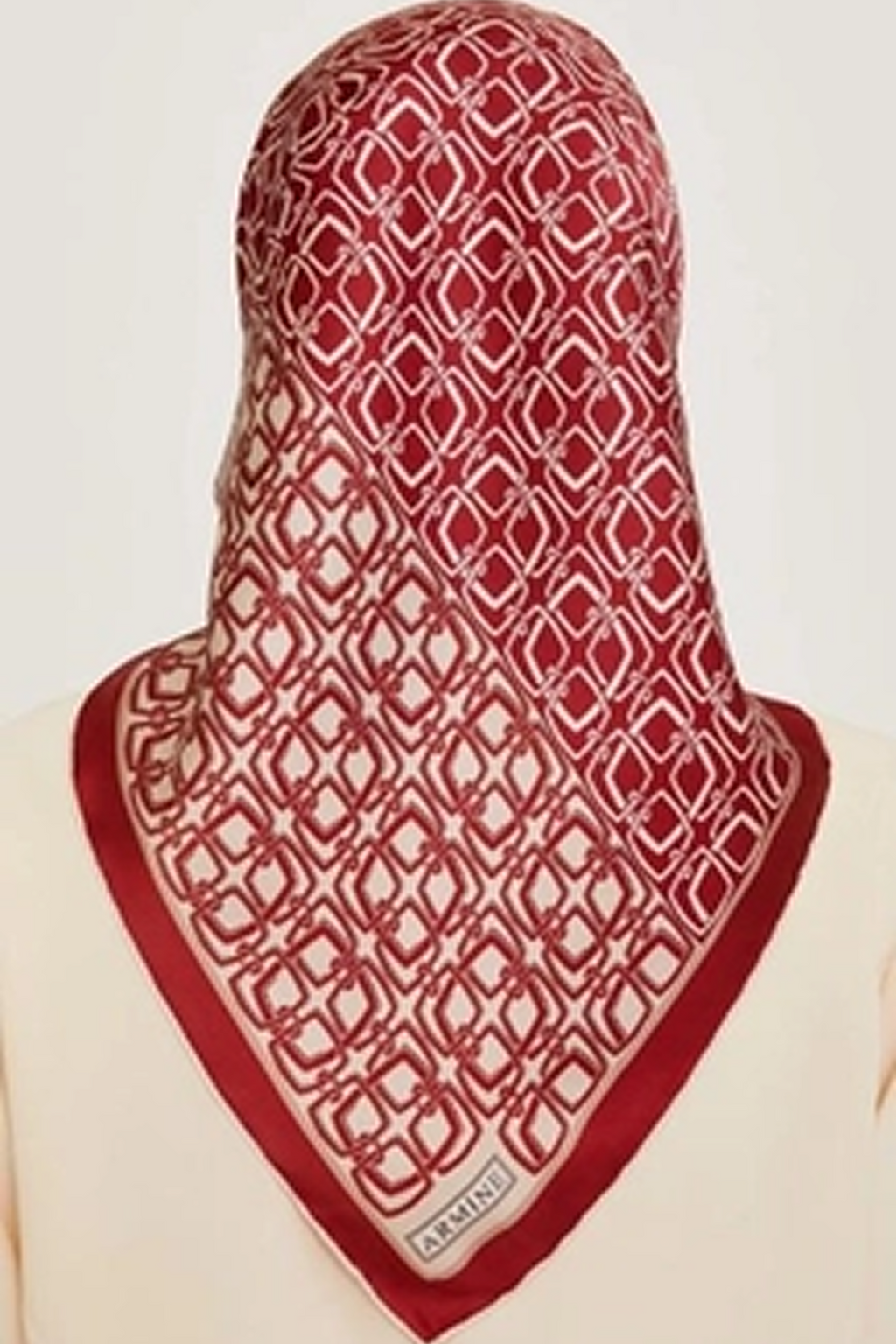Armine 24 Kış İpek Eşarp-12 Bordo