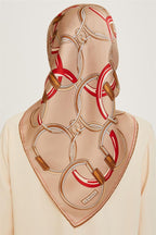 Armine 24 Kış İpek Eşarp-13 Camel