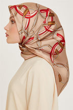 Armine 24 Kış İpek Eşarp-13 Camel