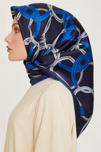 Armine 24 Kış İpek Eşarp-13 Gece Mavisi