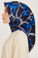 Armine 24 Kış İpek Eşarp-13 Gece Mavisi