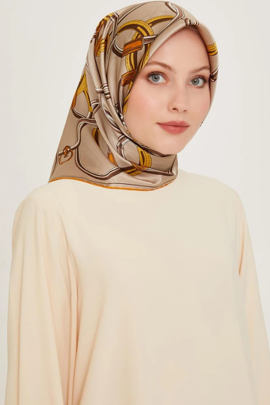 Armine 24 Kış İpek Eşarp-13 Taş Rengi