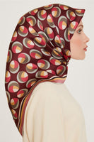 Armine 24 Kış İpek Eşarp-14 Bordo