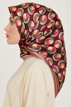 Armine 24 Kış İpek Eşarp-14 Bordo