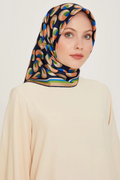 Armine 24 Kış İpek Eşarp-14 Lacivert
