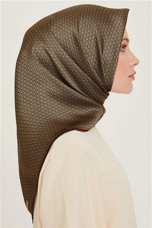 Armine 24 Winter Silk Scarf-15 Gray