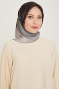 Armine 24 Winter Silk Scarf-16 Grey