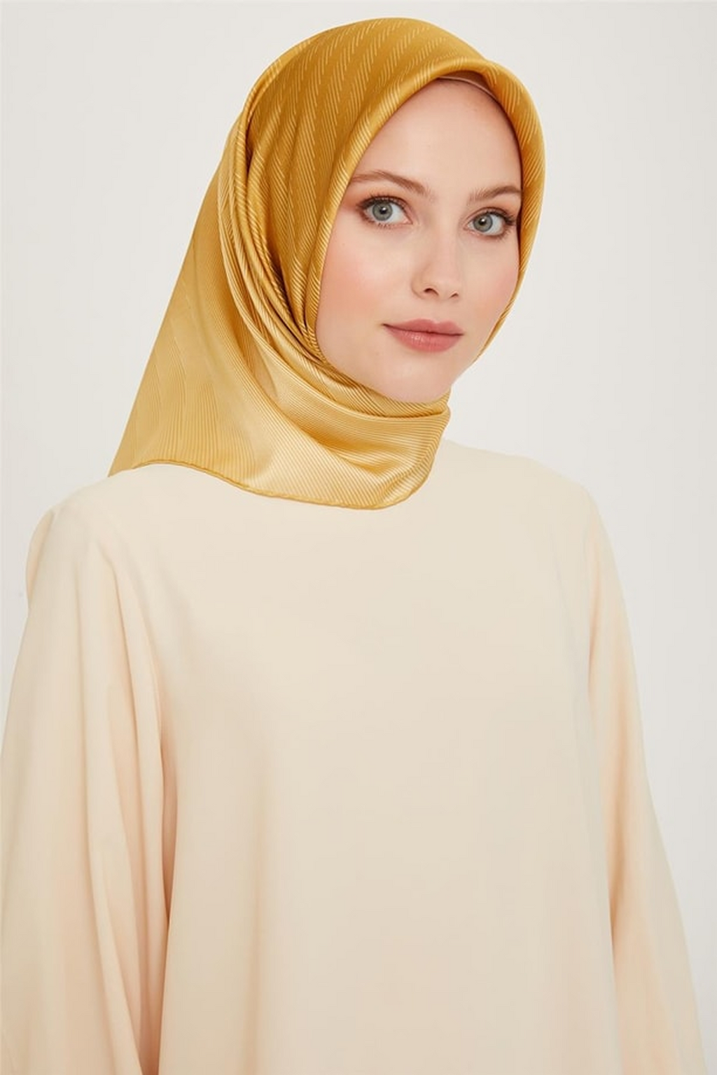 Armine 24 Winter Silk Scarf-16 Yellow