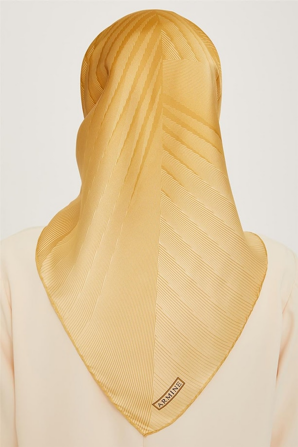 Armine 24 Winter Silk Scarf-16 Yellow