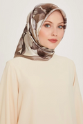 Armine 24 Kış İpek Eşarp-17 Taş Rengi