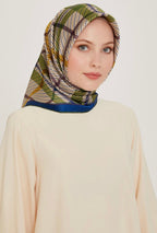 Armine 24 Kış İpek Eşarp-20 İndigo