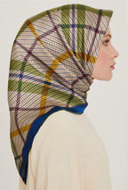 Armine 24 Kış İpek Eşarp-20 İndigo