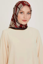 Armine 24 Kış İpek Eşarp-20 Kiremit