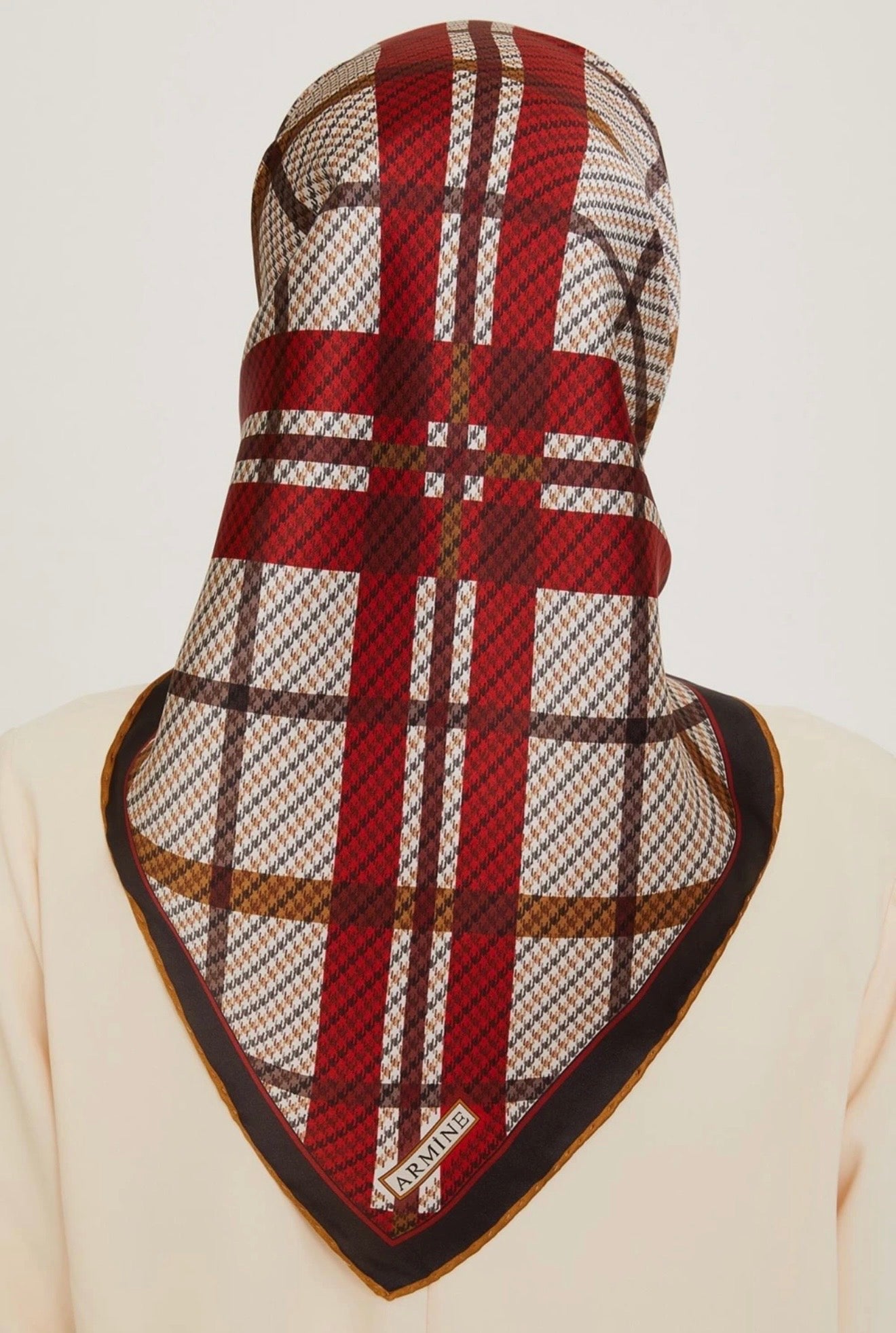 Armine 24 Kış İpek Eşarp-20 Kiremit