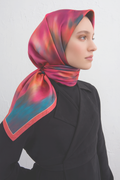 Armine 24 Winter Silk Scarf-22 Coral