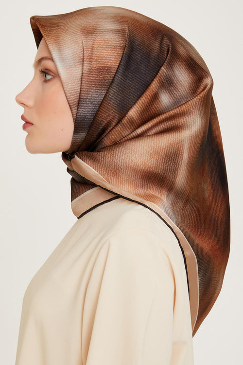 Armine 24 Winter Silk Scarf-22 Stone Color