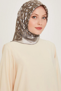 Armine 24 Winter Silk Scarf-23 Gray