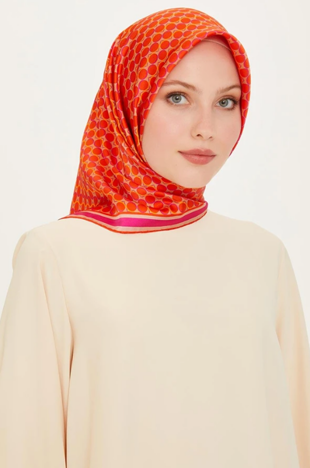 Armine 24 Kış İpek Eşarp-24 Turuncu