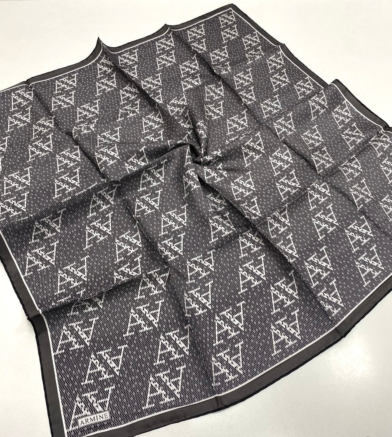 Armine 24 Kış İpek Eşarp-3 Antrasit