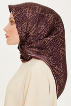 Armine 24 Kış İpek Eşarp-3 Mürdüm