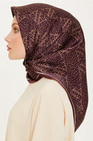 Armine 24 Kış İpek Eşarp-3 Mürdüm