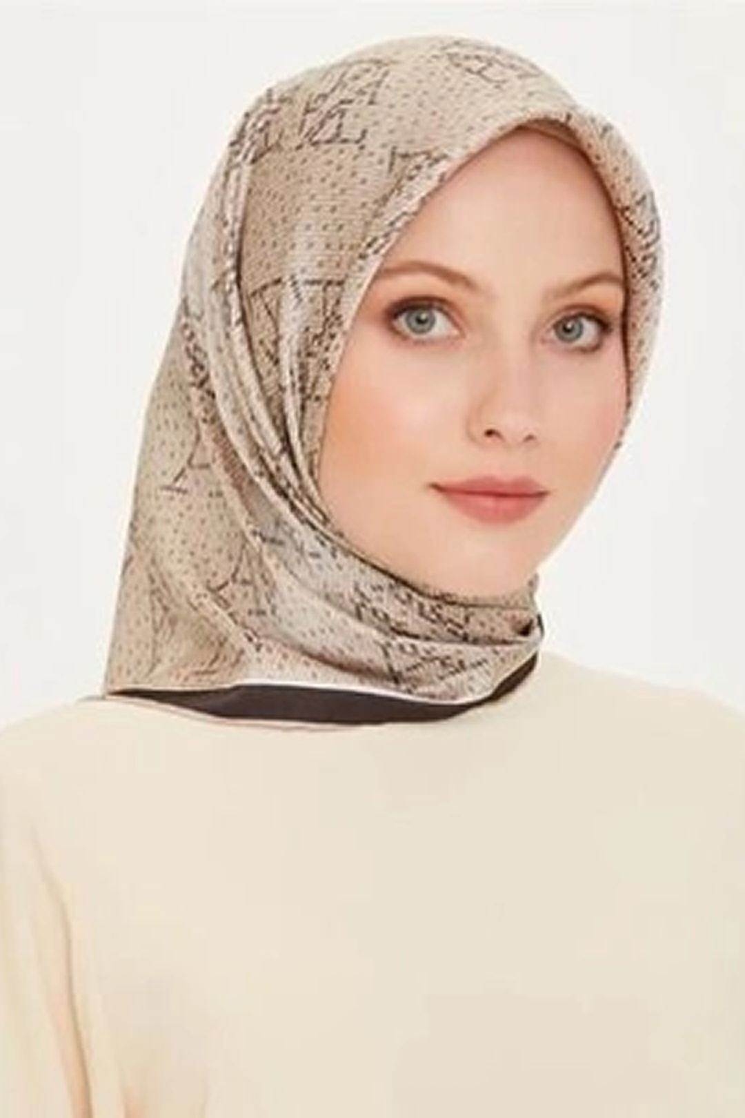 Armine 24 Kış İpek Eşarp-3 Vizon