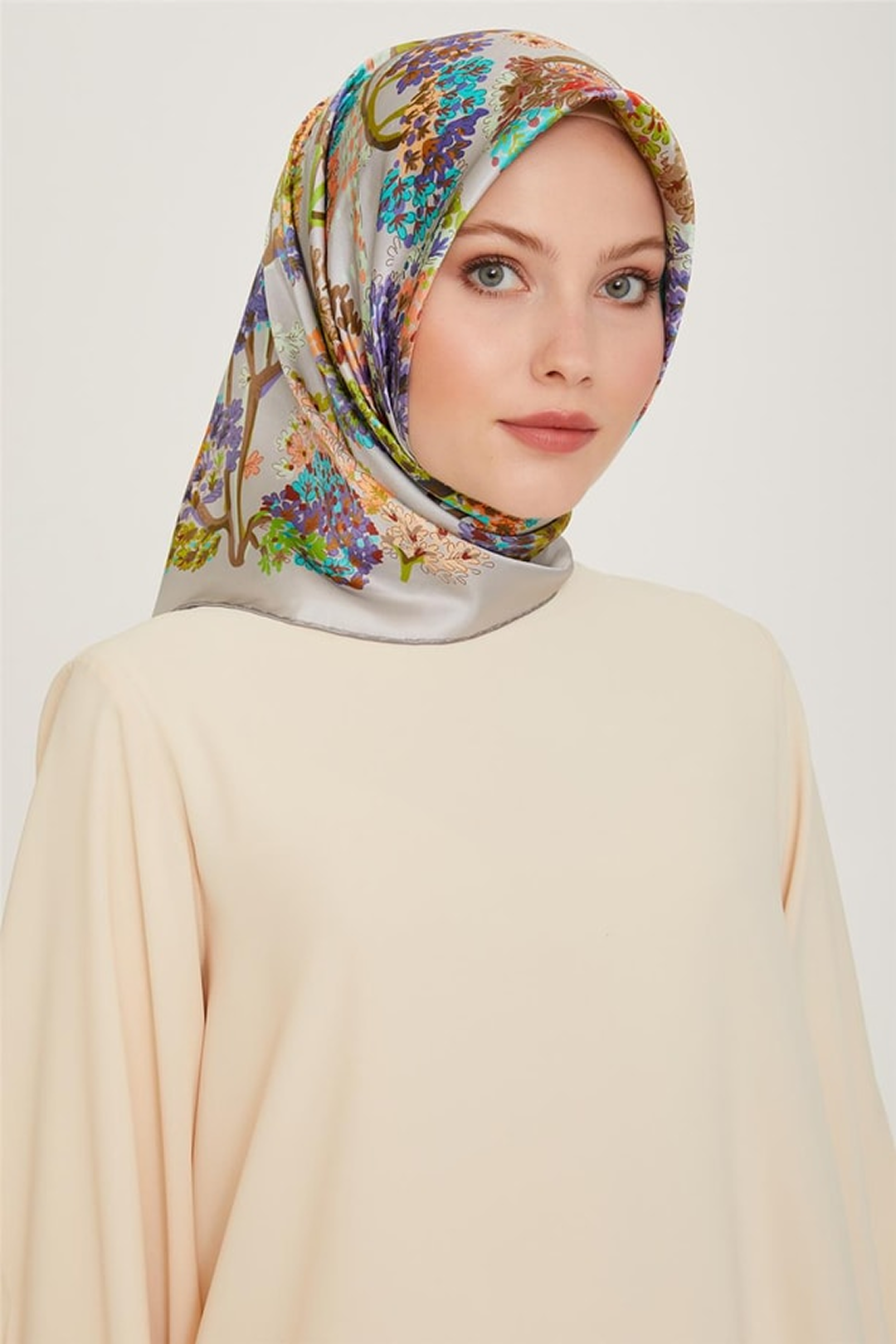 Armine 24 Kış İpek Eşarp-31 Gri
