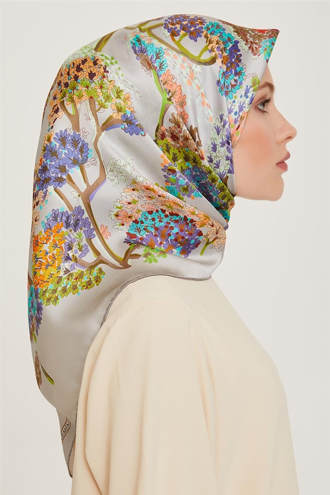 Armine 24 Kış İpek Eşarp-31 Gri