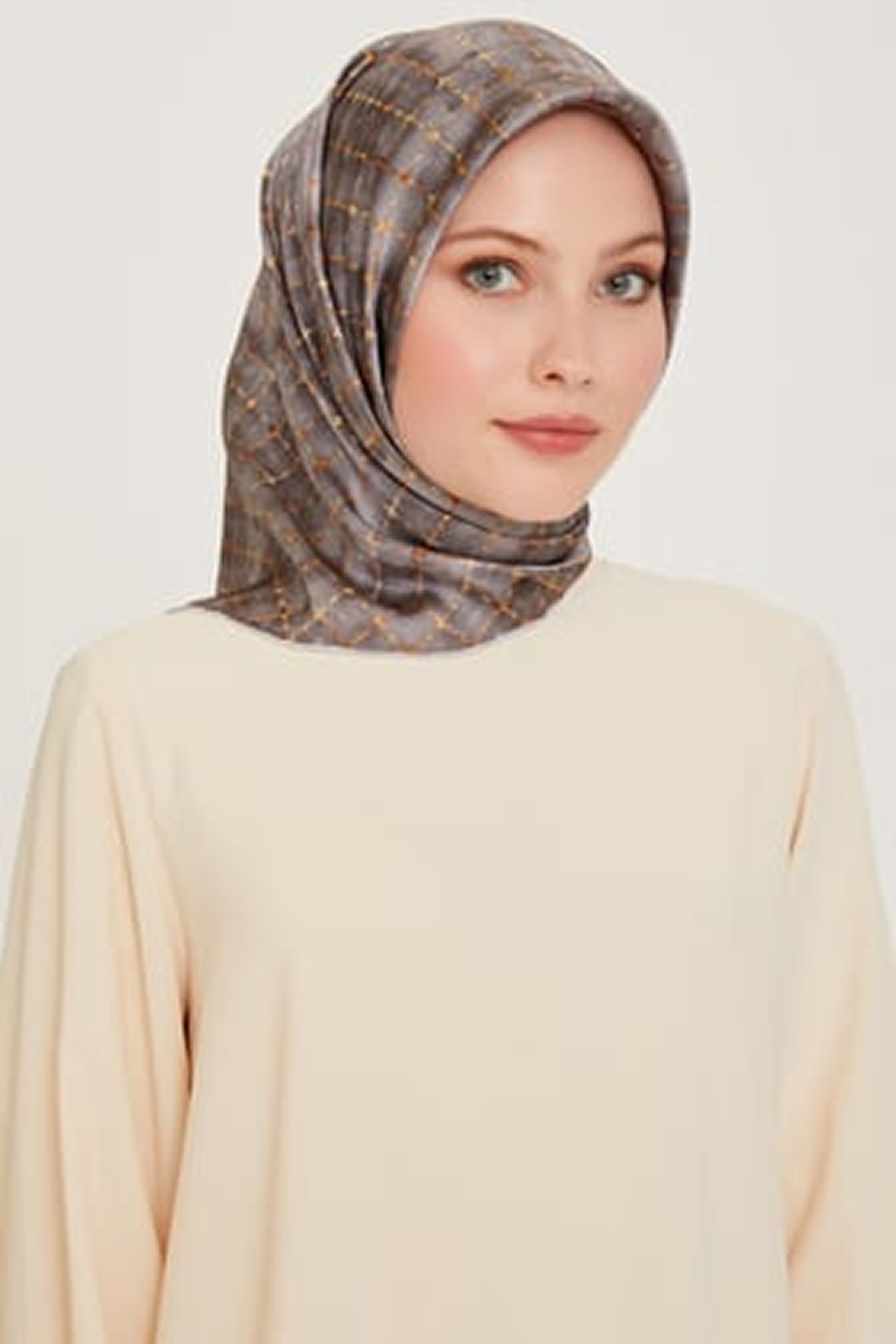 Armine 24 Kış İpek Eşarp-34 Gri