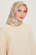 Armine 24 Kış İpek Eşarp-34 Taş Rengi