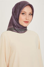 Armine 24 Kış İpek Eşarp-4 Mor