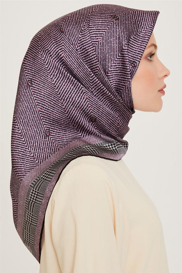 Armine 24 Kış İpek Eşarp-4 Mor