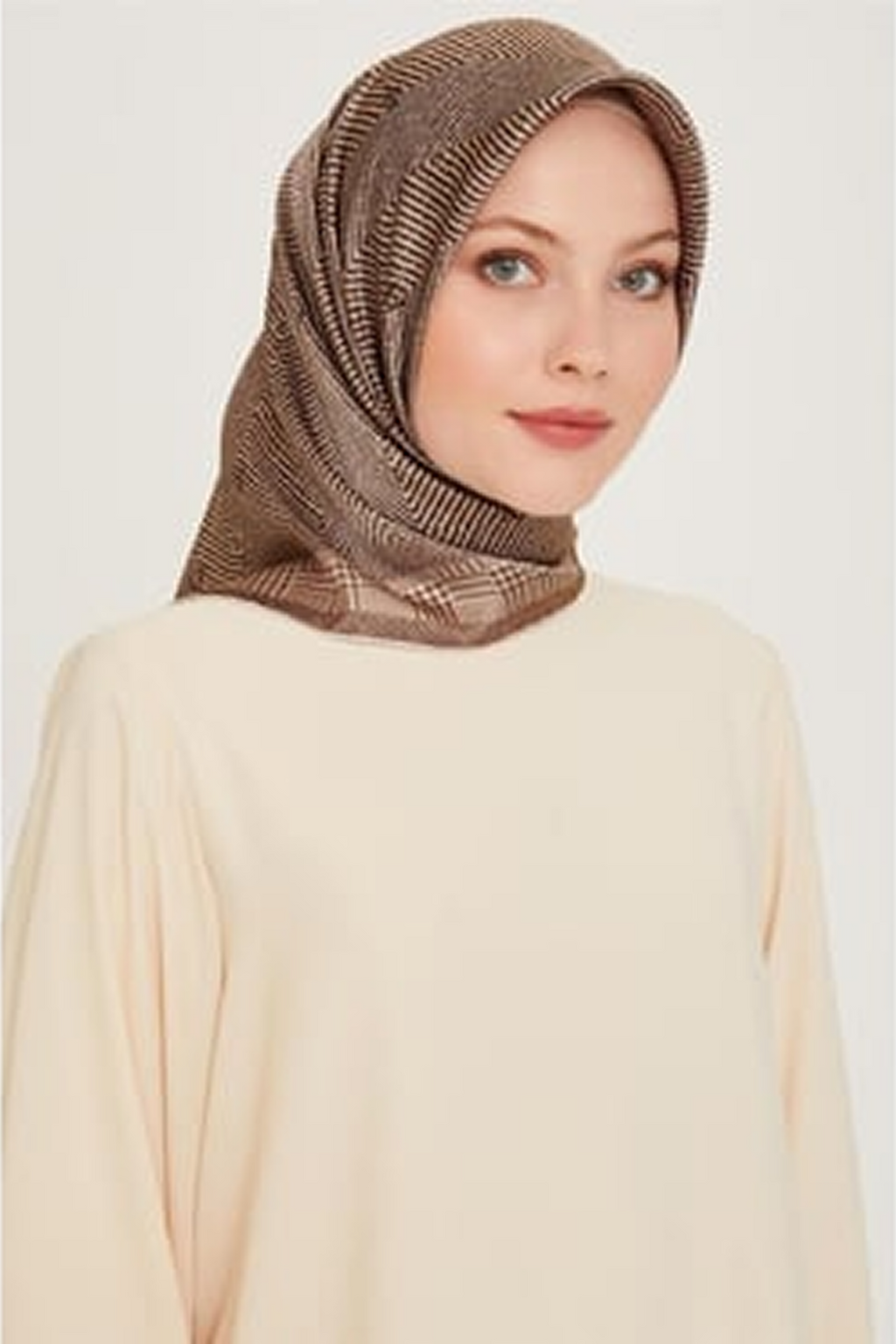 Armine 24 Winter Silk Scarf-4 Mink