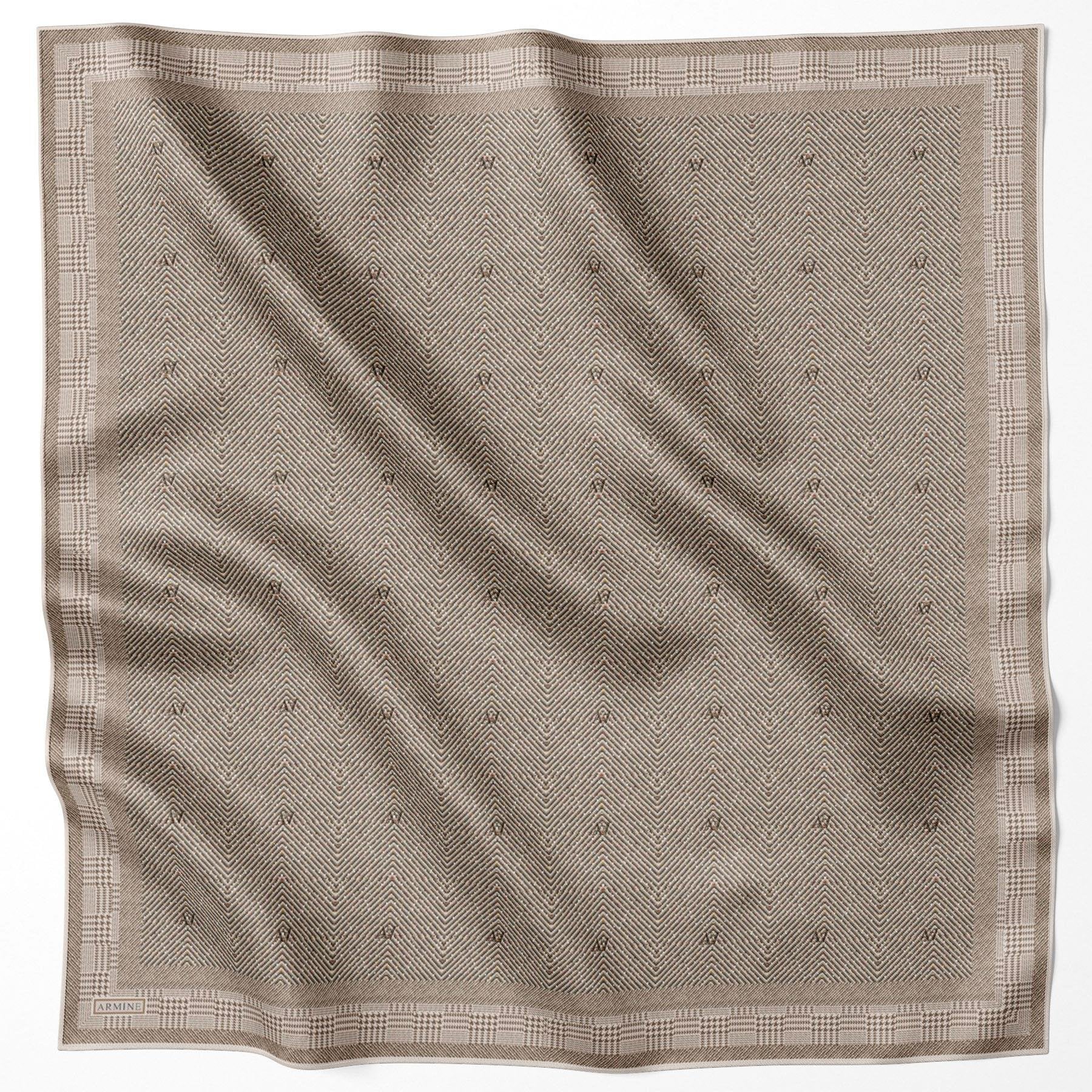 Armine 24 Kış İpek Eşarp-4 Vizon