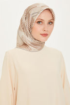 Armine 24 Kış İpek Eşarp-5 Krem