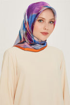 Armine 24 Kış İpek Eşarp-7 Mandalin