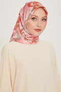 Armine 24 Winter Silk Scarf-8 Powder