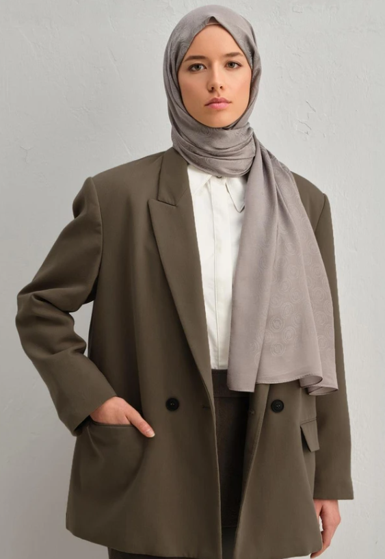 Armine 24kış Lyon Şal Gri