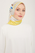 Armine 24yaz İpek Eşarp-1 Sarı