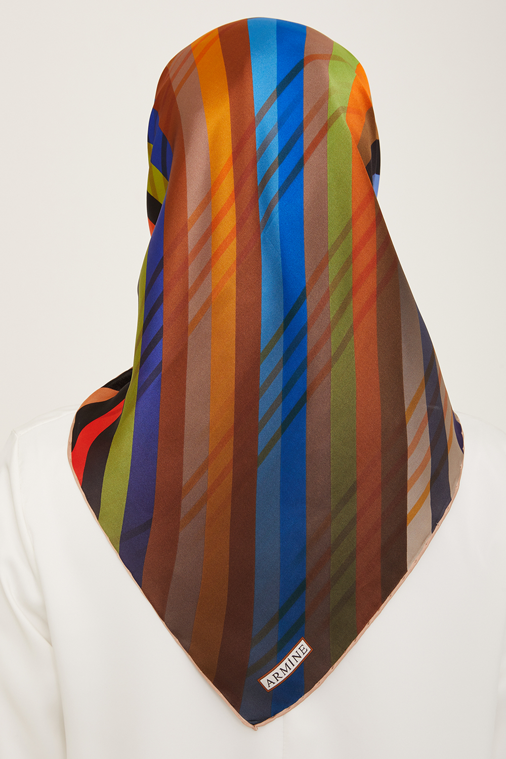Armine 24 Summer Silk Scarf - 14 Blue