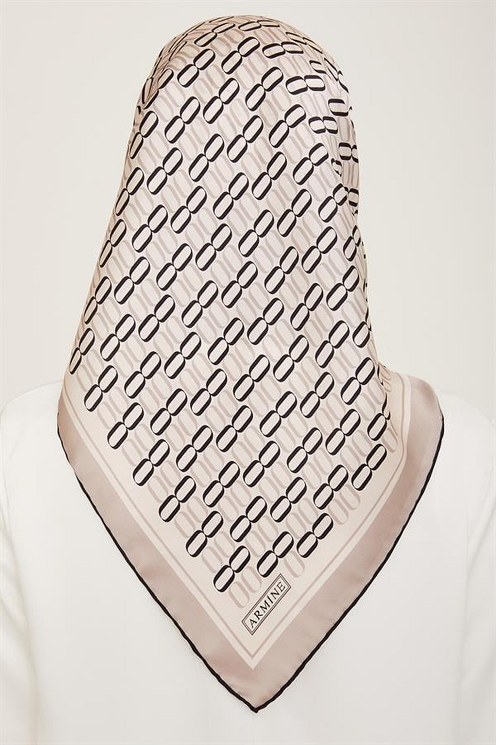 Armine 24Summer Silk Scarf-15 Silver