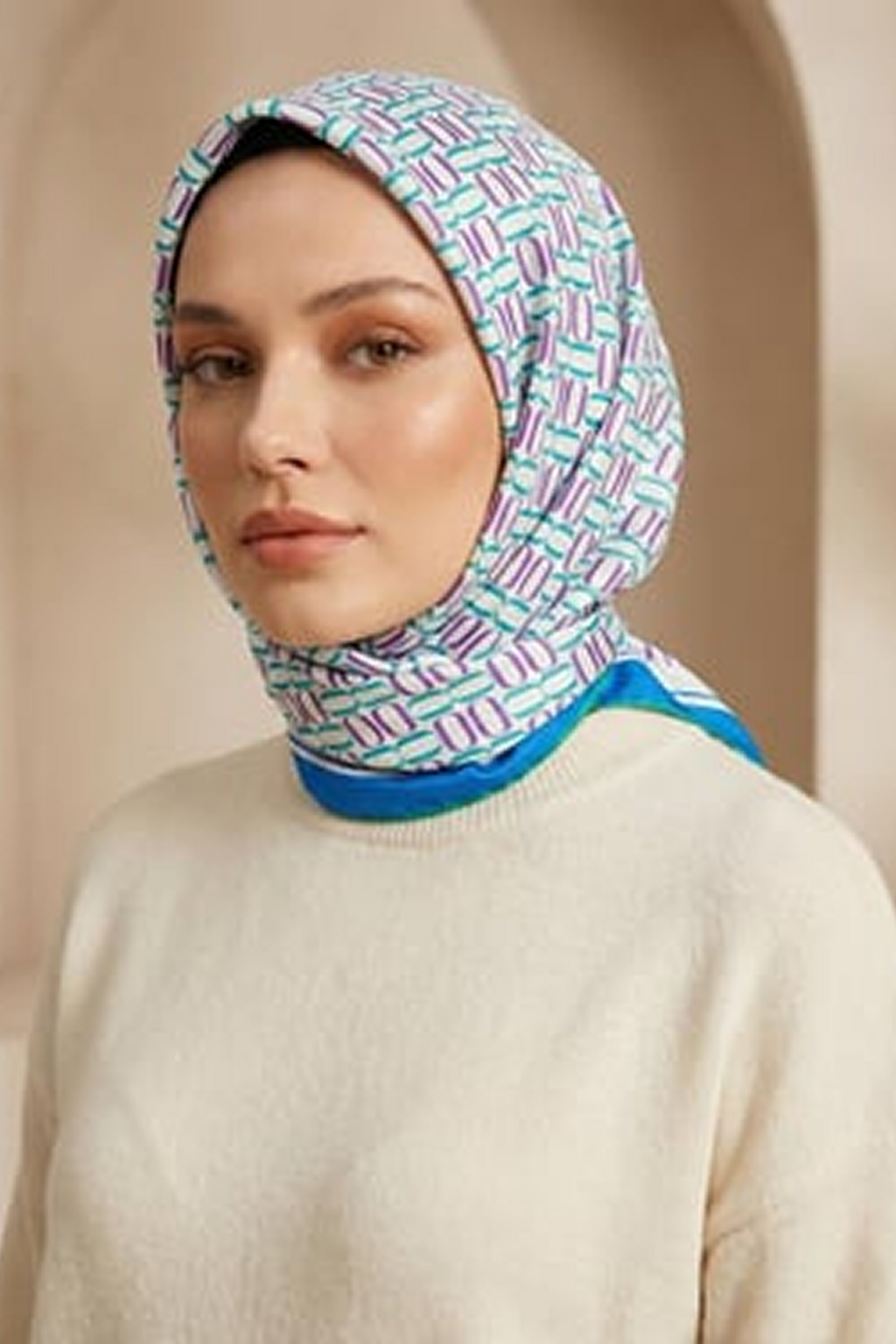 Armine 24yaz İpek Eşarp-15 Mor