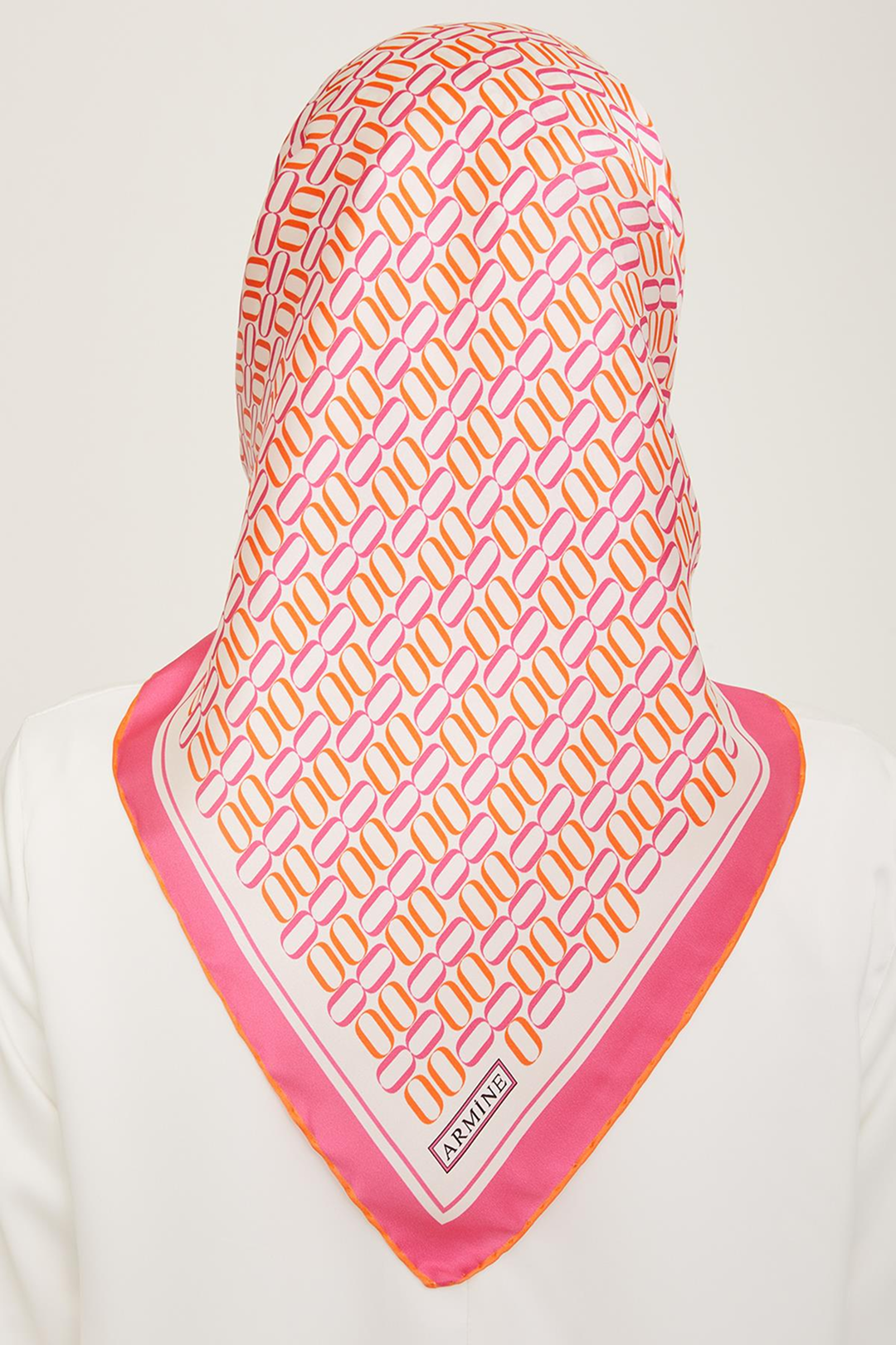 Armine 24Summer Silk Scarf-15 Pink