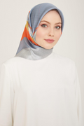 Armine 24 Summer Silk Scarf-16 Grey