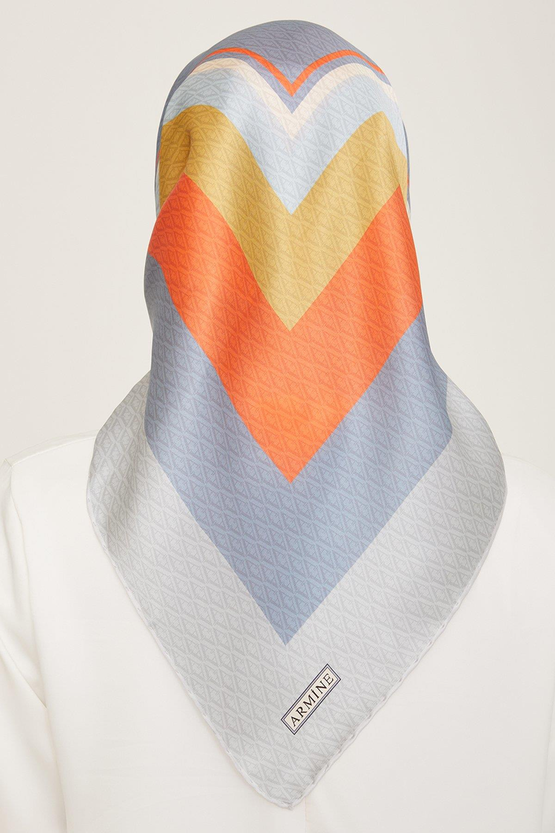 Armine 24 Summer Silk Scarf-16 Grey