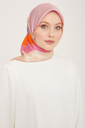Armine 24yaz İpek Eşarp-16 Pembe