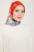 Armine 24Summer Silk Scarf-17 Purple