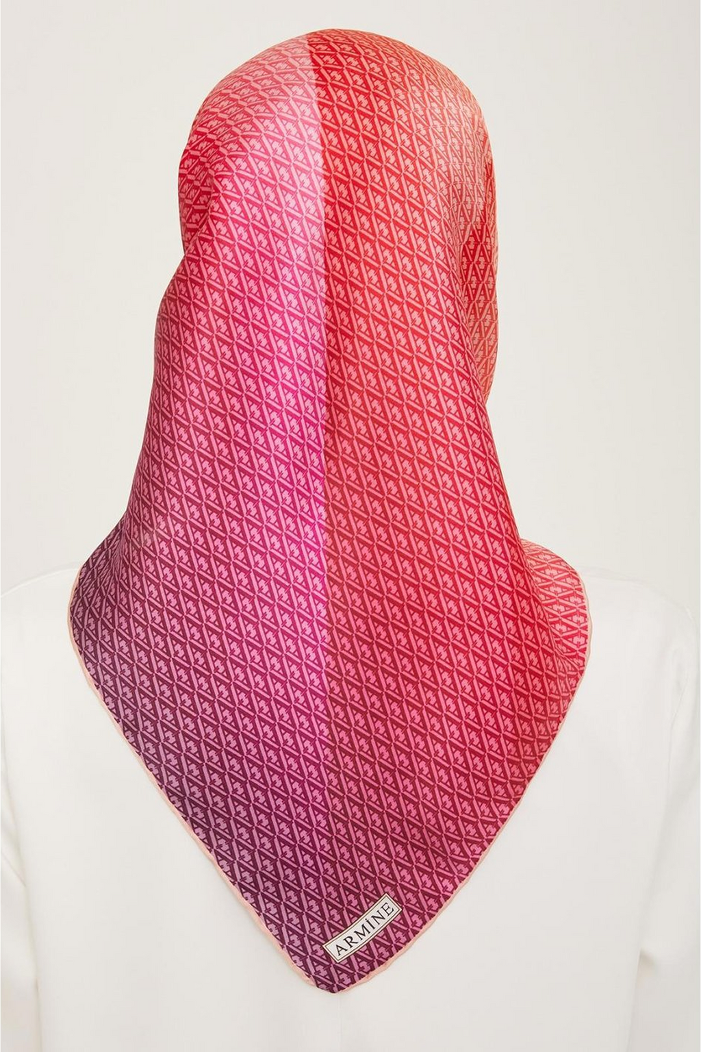 Armine 24summer Silk Scarf-18 Fuchsia