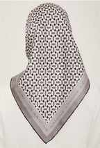 Armine 24yaz İpek Eşarp-20 Gri